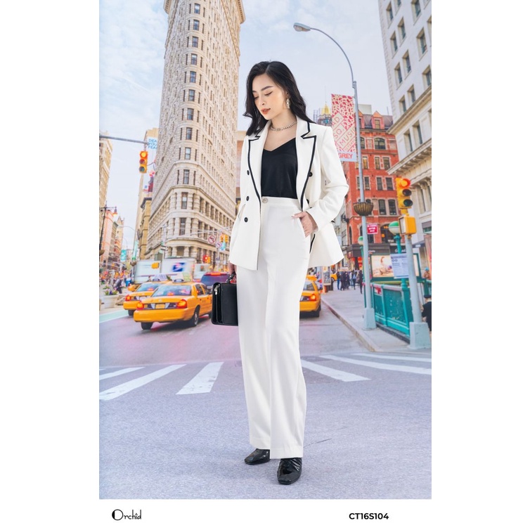 Set bộ vest nữa chất Twill Silk Orchid CT16S104