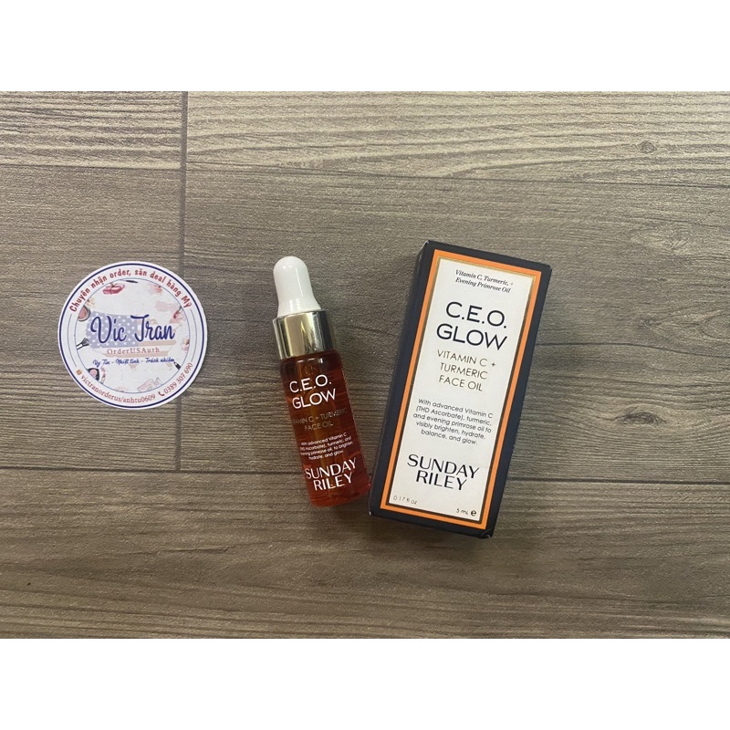 Dầu dưỡng sáng da SUNDAY RILEY C.E.O Glow Vitamin C + Turmeric Face Oil