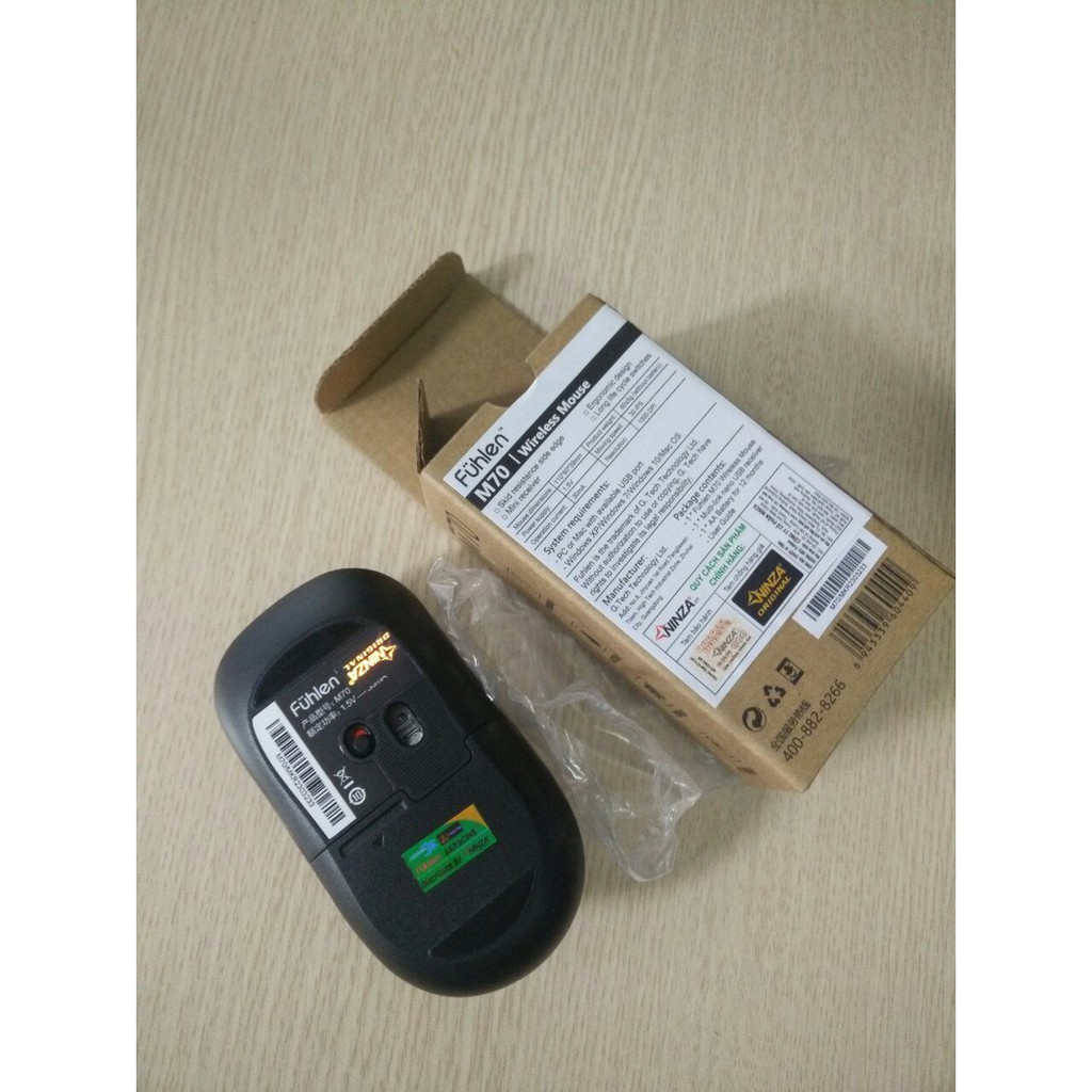 Chuột Không Dây Fulhen M70 - Chuột Fuhlen M70 Không dây chính hãng siêu nhạy BH 24 tháng