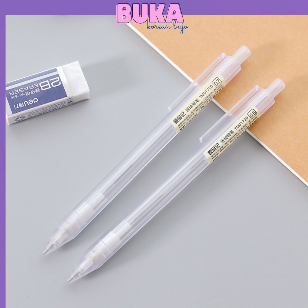 Bút chì bấm dupe Muji - nhỏ gọn, tiện lợi - phụ kiện văn phòng phẩm