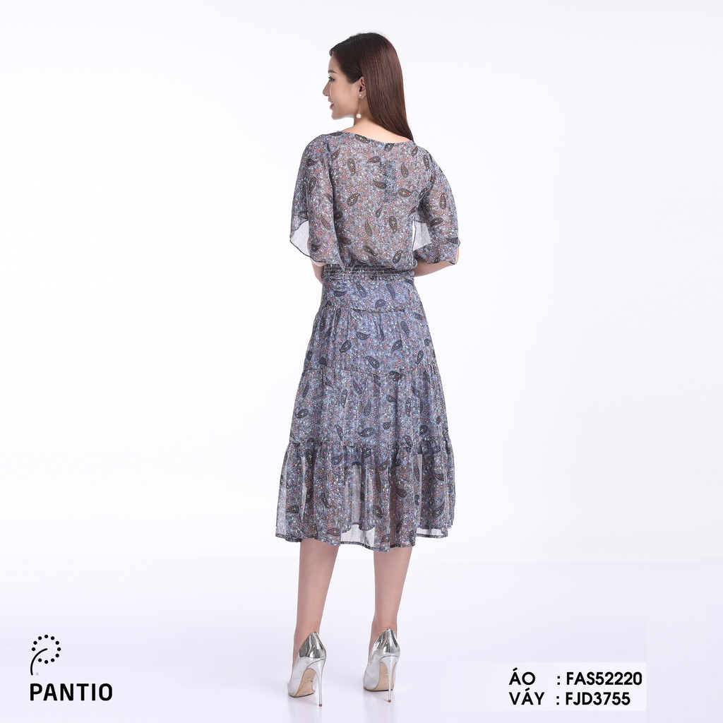 FAS52220 - Áo sơ mi rời thiết kế đặc biệt chất voan nhẹ hoạ tiết trẻ trung - PANTIO