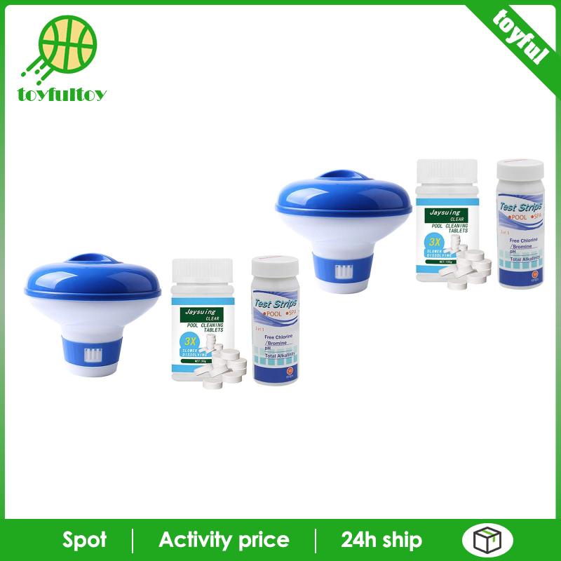 Set 3 Hộp Clo Nổi 100g Chuyên Dụng Cho Bể bơi