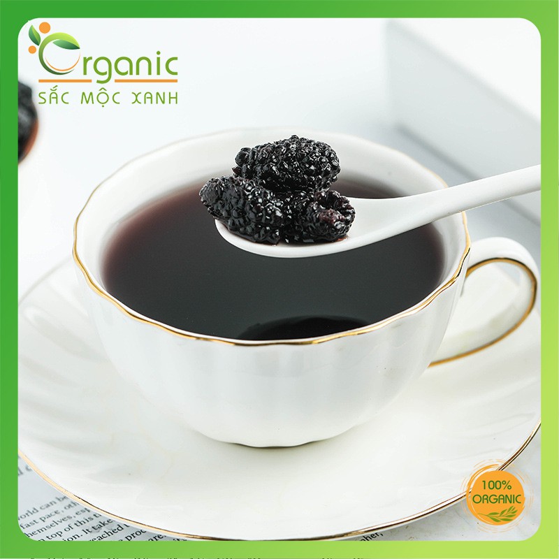 Trà Dâu Tằm - Sắc Mộc Xanh, tăng cường miễn dịch hỗ trợ vấn đề tim mạch, trà sấy khô.