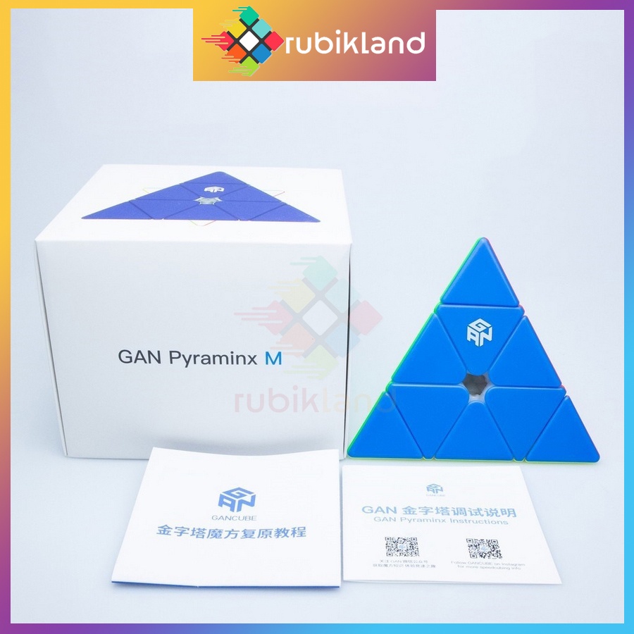 [Enhanced] Rubik Gan Pyraminx M Stickerless Rubic Tam Giác Nam Châm Flagship Pyramid Kim Tự Tháp Đồ Chơi Trí Tuệ Trẻ Em