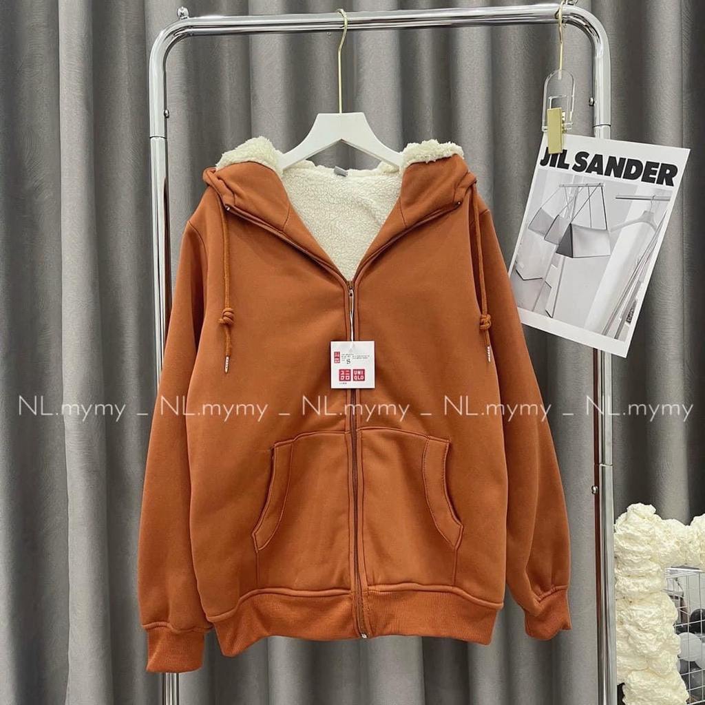 Áo hoodie zip croptop nữ form rộng ( zip croptop),áo nỉ hoodie bongsop