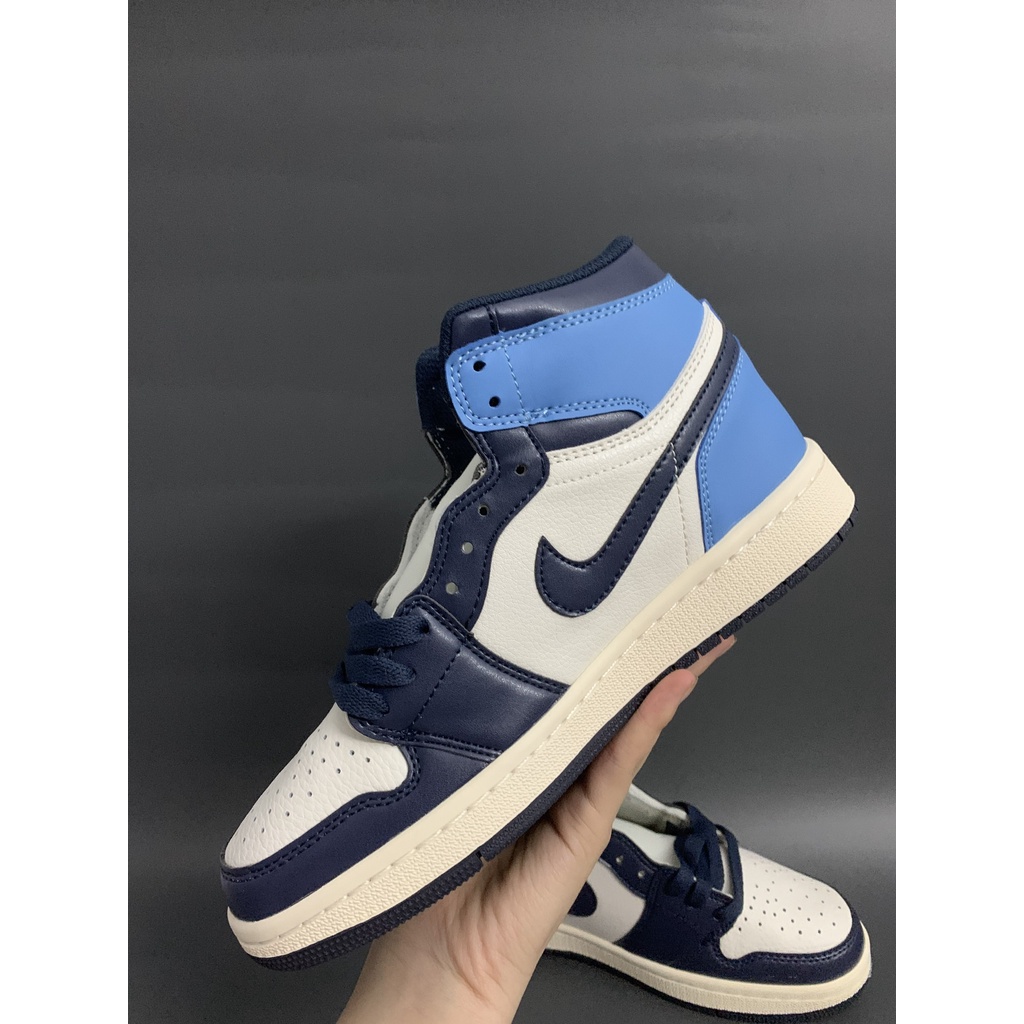 Giày Jordan 1 Cổ cao xanh xám