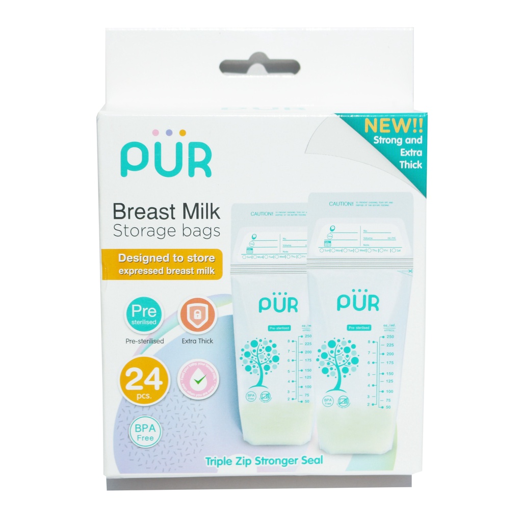 Túi trữ sữa Pur, hộp 24 túi