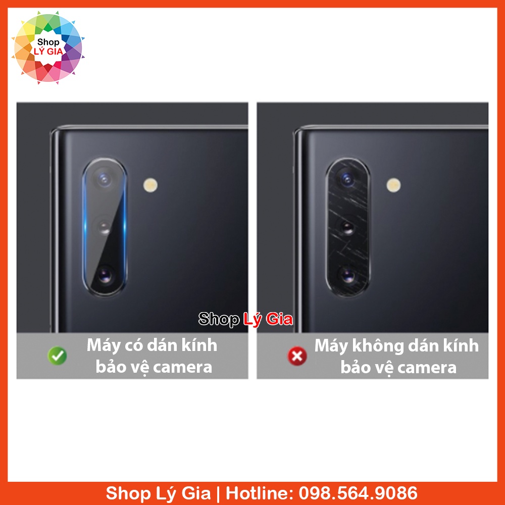 Kính cường lực bảo vệ camera cho Note 10 Plus / Note 10