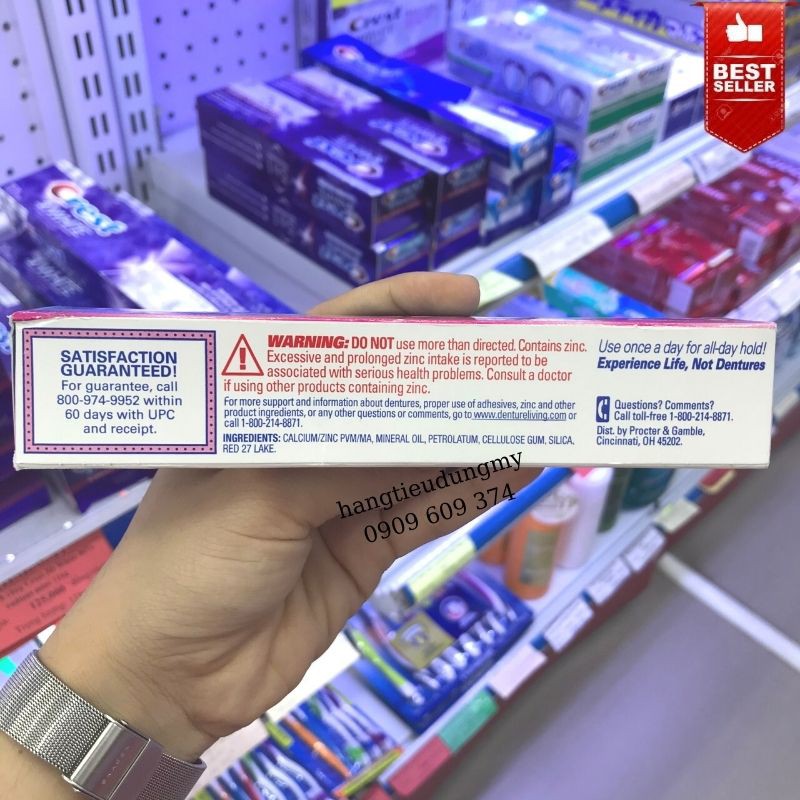 Keo Dán Hàm Răng Giả Fixodent Original 68g - Hàng mới date xa từ 2025