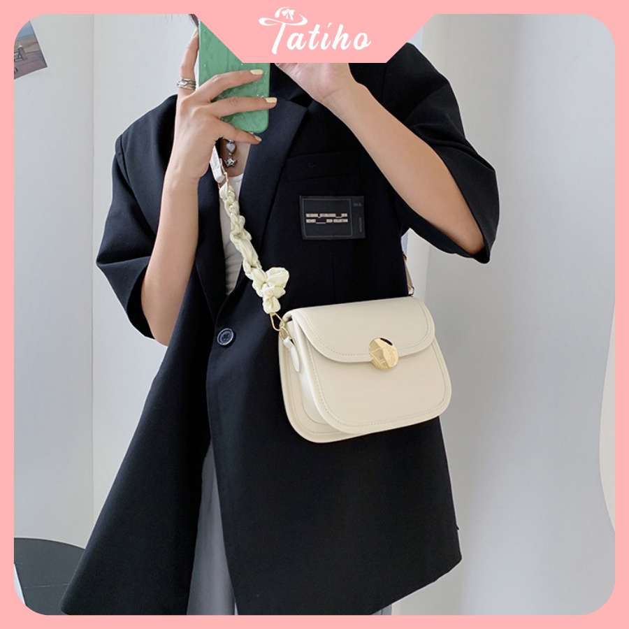 Túi Đeo Vai (Túi Xách Nữ) Phôi Dây Lụa Phong Cách Thời Trang Hiện Đại Thời Trang Thu Đông - Tatiho - Mã TUI60