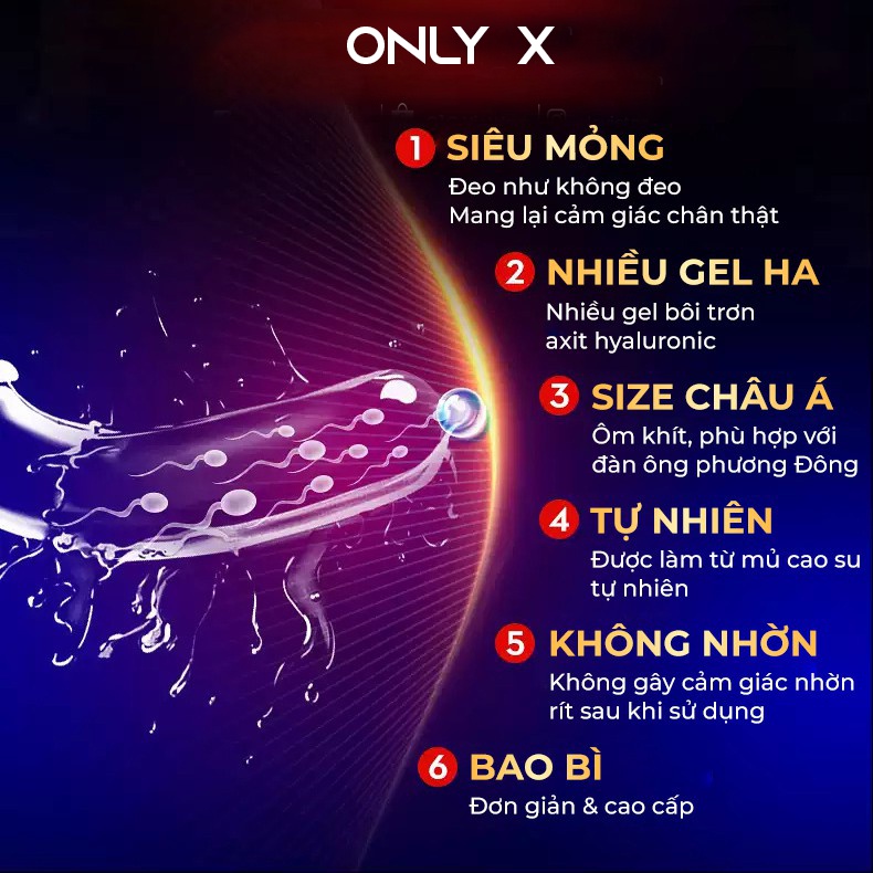 Bao cao su ONLYX 001 Trắng Ngọc Trai 5+5 BCS Gai Kéo Dài Thời Gian