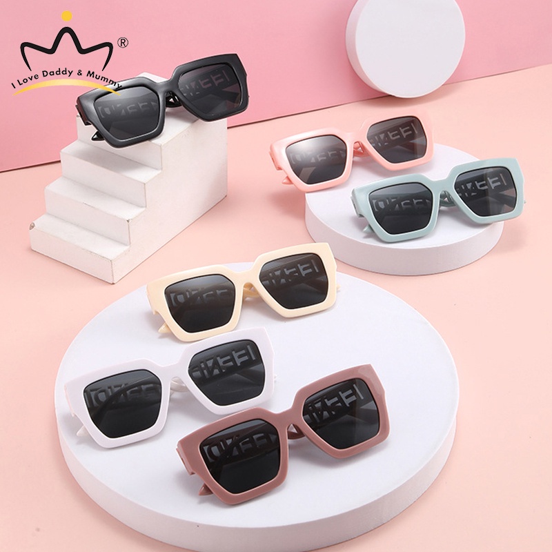 Kính Mát Vuông Nhiều Màu Chống Tia UV400 2022 Cho Trẻ Em