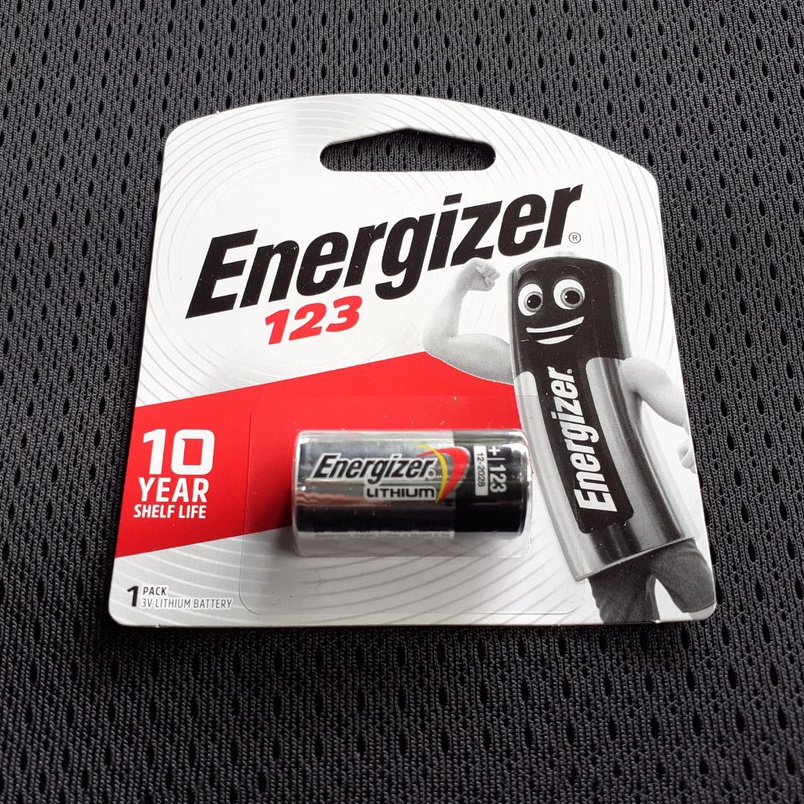 Pin CR123, CR123A Energizer 3V Lithium chính hãng - Vỉ 1 viên pin cho máy ảnh