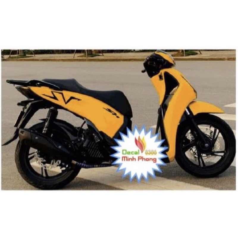 Tem xe SH chữ SV,tem 3 lớp hàng cao cấp