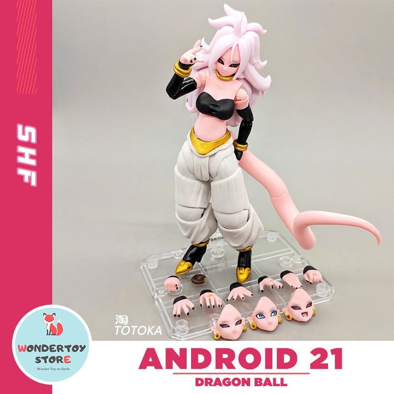 Mô hình Android 21 ShF Dragon Ball FighterZ 15cm (BL)