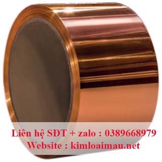 Đồng tấm đỏ dày 0.25mm rộng 600mm