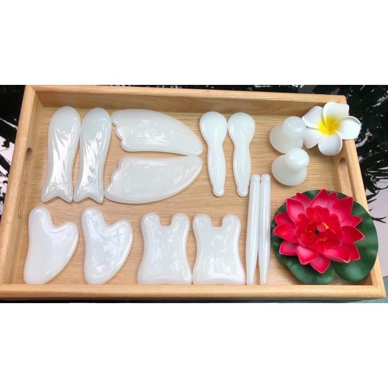 Khay gỗ đựng đồ spa, trang trí
