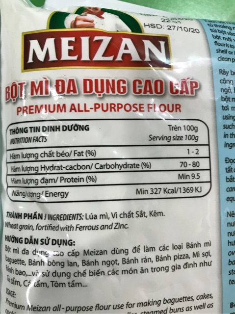 Bột mì Meizan gói 500g