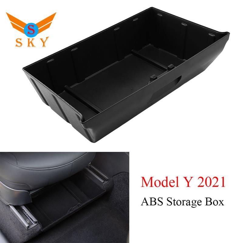 for Tesla el Y 2021 Car Seat Storage Tray Storage Box Under Seat