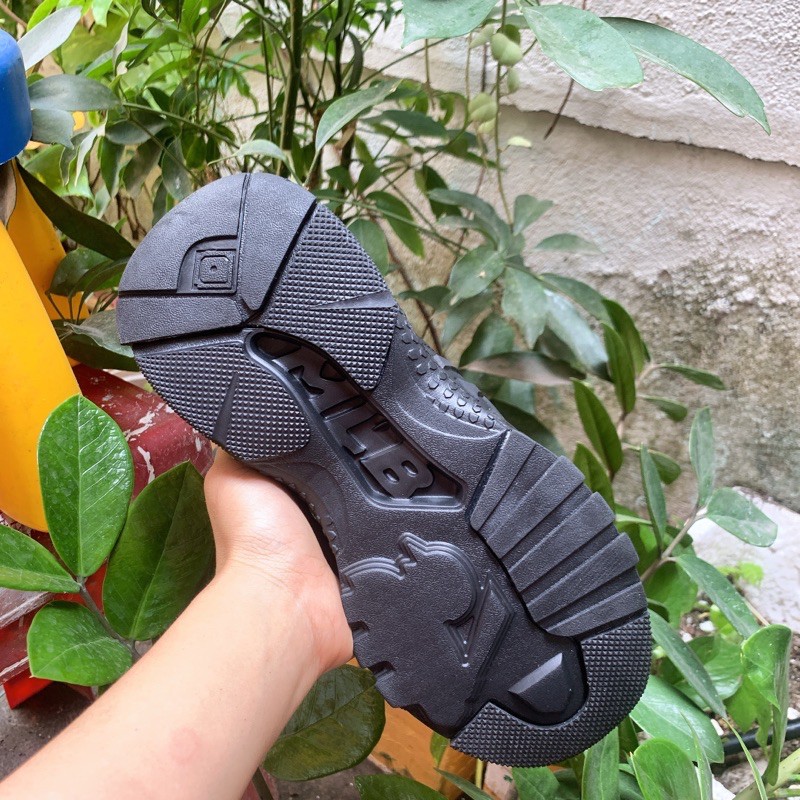 Giày thể thao đế tăng chiều cao NY- đen full nam nữ chuẩn | BigBuy360 - bigbuy360.vn