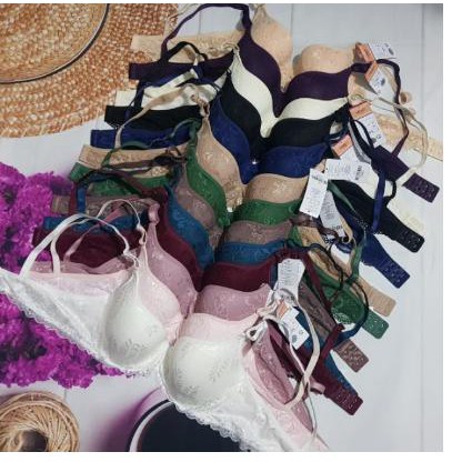 ÁO LÓT LOVELY 291# ren, 2 móc, gọng nhựa dẻo