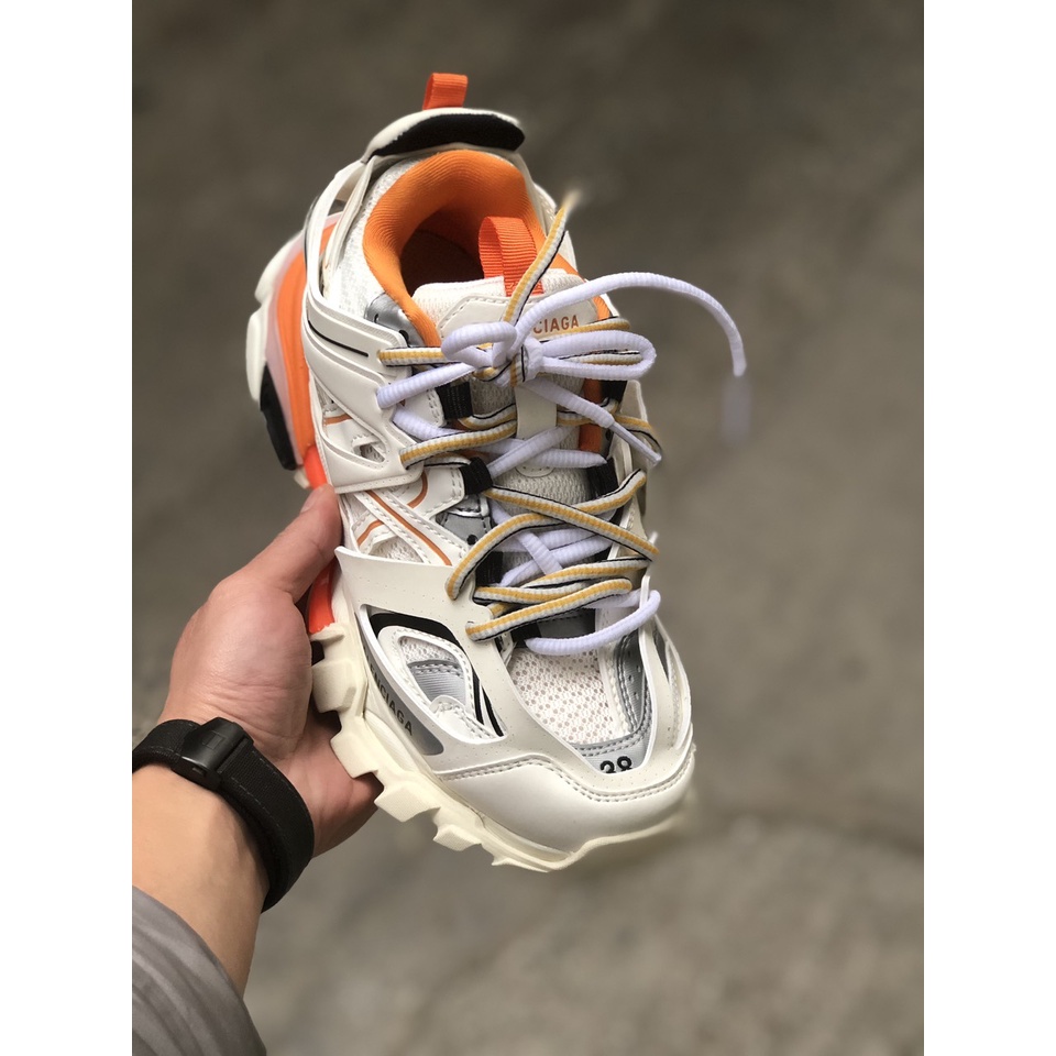 Giày Balenciaga track trắng cam