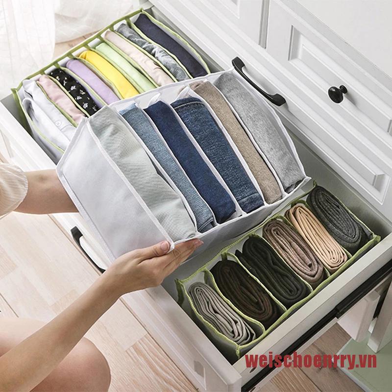 Hộp Đựng Quần Áo / Vớ Bằng Lưới Chia Ngăn Tiện Dụng