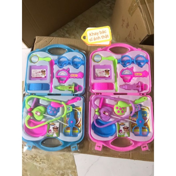 Đồ Chơi Vỉ Bác Sĩ Màu Hồng Cho Bé Tập Làm Bác Sĩ, Biết Chăm Sóc Bản Thân Và Gia Đình Từ Nhỏ