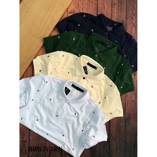 Áo thun nam có cổ   💖FREESHIP_xD83D_ áo thun họa tiết lá bay cực đẹp - Thời trang Hansara 247