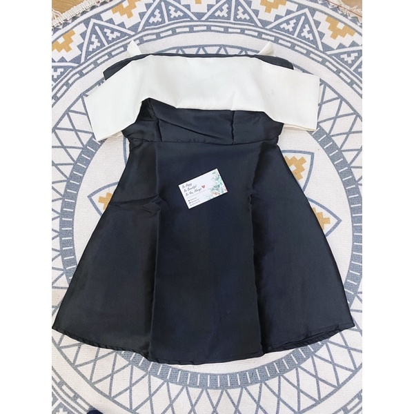 Váy Đầm Trễ Vai Vải Taftan Nơ Lưng Dáng Ngắn Sang Chảnh (ẢNH THẬT+ VIDEO) | BigBuy360 - bigbuy360.vn