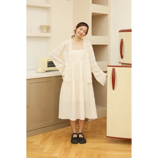 Sibling House - Áo cardigan hoa kem mỏng Lee cardigan