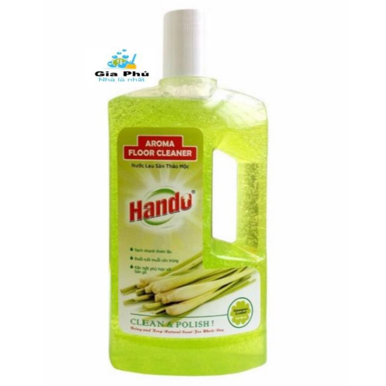 Nước lau sàn đậm đặc Hando 1L hương xả diệt muỗi côn trùng (mua tại ptptshop01)