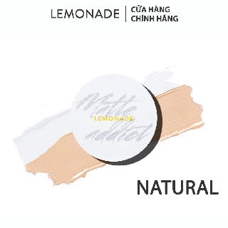 Phấn Nước Đơn LEMONADE SPF50+ PA+++ A02 Natural (Không Face Filler) Matte Addict Cushion 15g