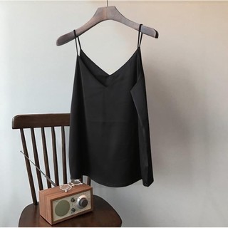 Áo 2 dây cổ tim - Áo lụa hai dây - chất vải lụa Hàn, mặc cực mát & ít nhăn.