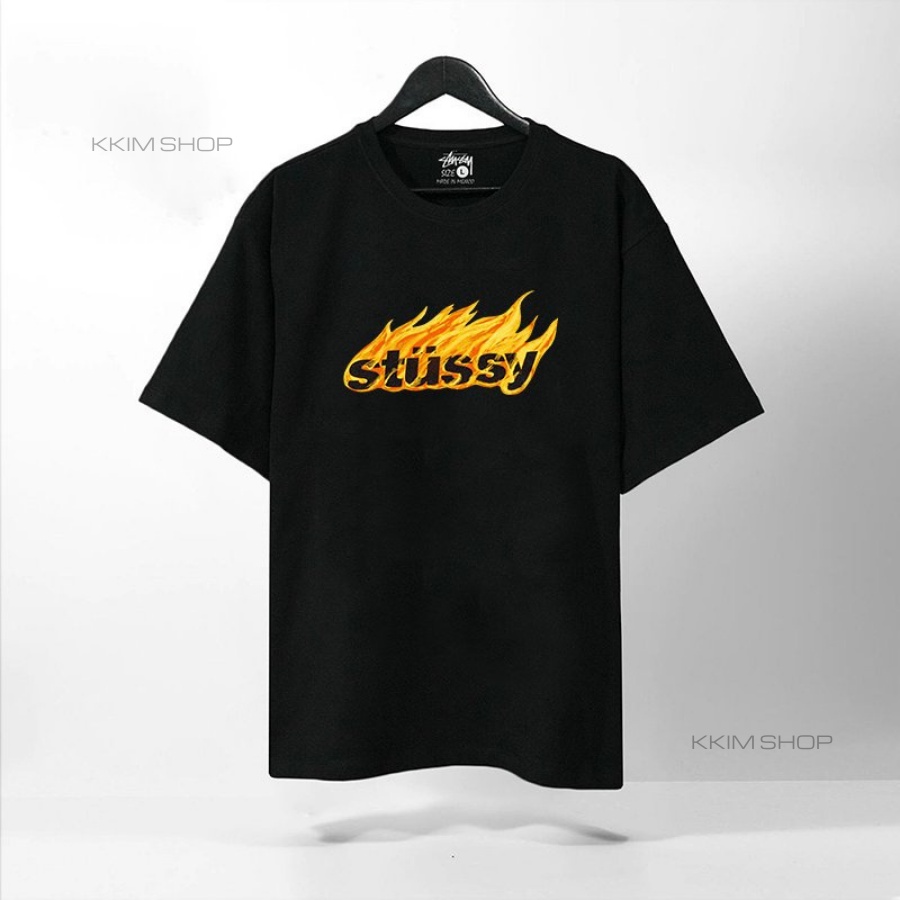 Áo Thun Tay Lỡ STUSSY, áo phông unisex Form rộng oversize, chất liệu Cotton. KKIMShop