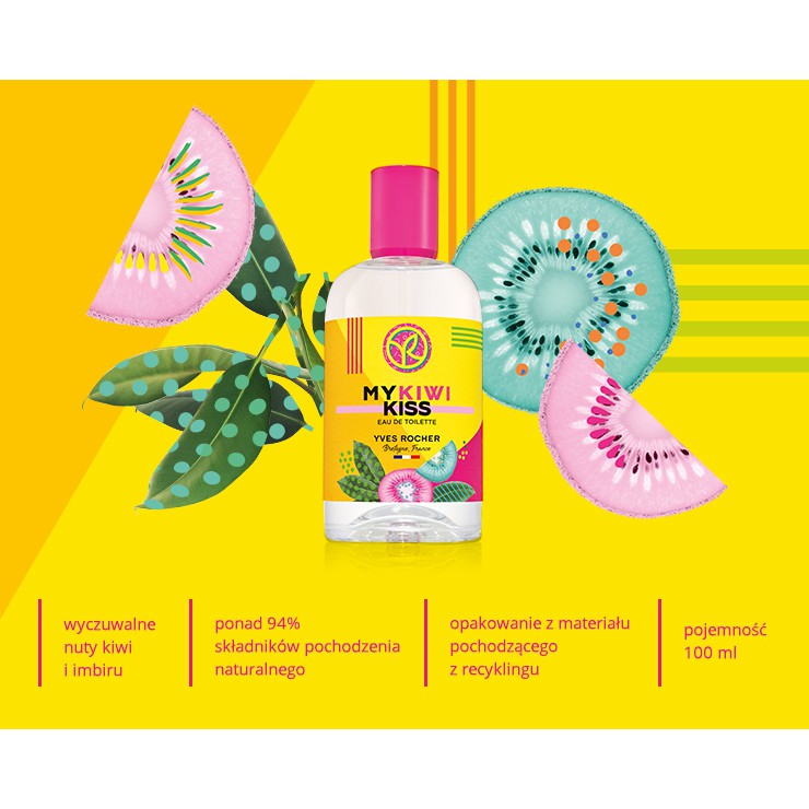 Nước hoa Nữ Yves Rocher My Kiwi Kiss EDT 100ml - Phiên bản Hè 2021