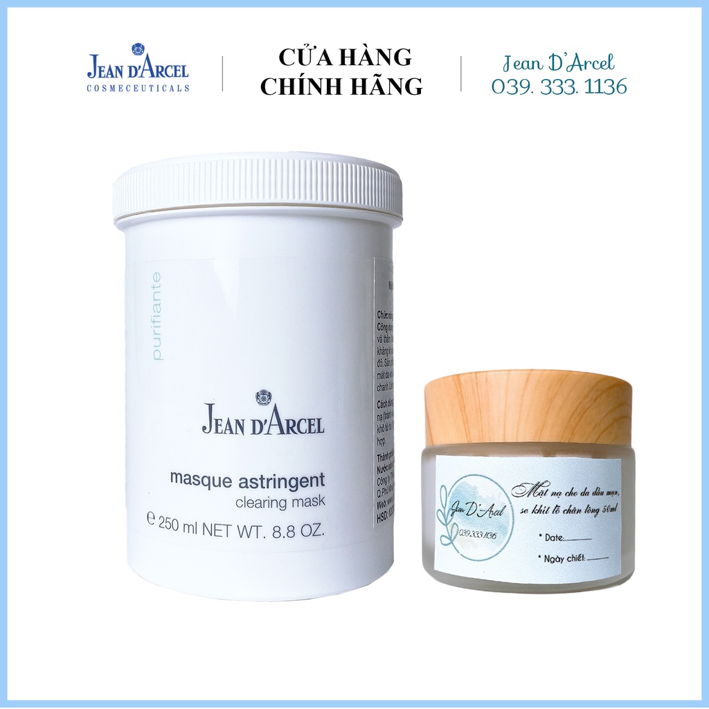 Mặt nạ giảm mụn, thu nhỏ lỗ chân lông Jean D'Arcel_ Jean Darcel Clearing mask 50ml