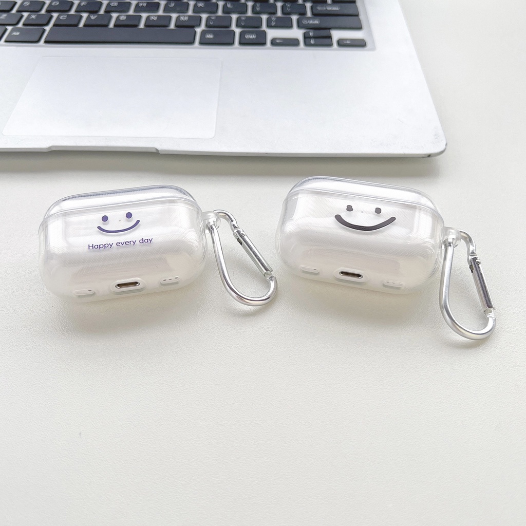 Vỏ Bảo Vệ Hộp Sạc Tai Nghe AirPodsPro2gen 2022 Trong Suốt Phong Cách Mới Ốp