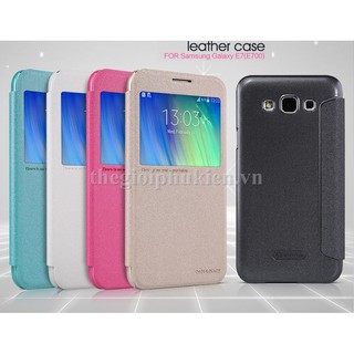 Bao da SamSung Galaxy E7 chính hãng Nillkin Sparkle