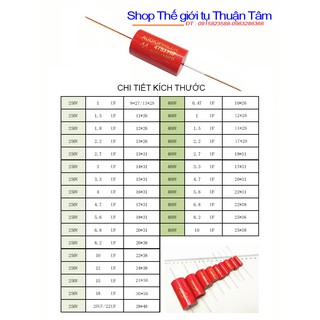 Tụ Audio 250V 1uF-47uF Bộ 2 Cái