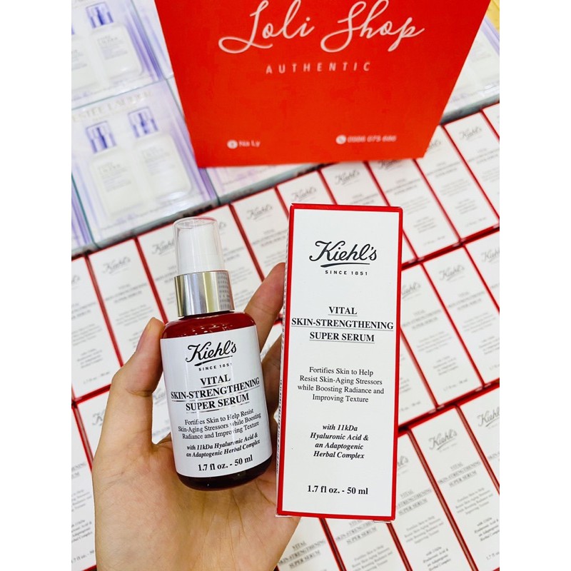 Kiehls Serum Tinh Chất Phục Hồi Da Kiehls (Kiehl's Vital Skin-Strenthening Super Serum) - 4ml 30ml 50ml
