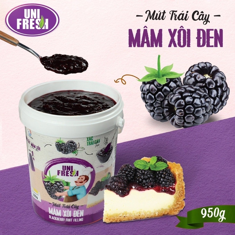 Mứt trái cây có xác Uni Fresh 950g