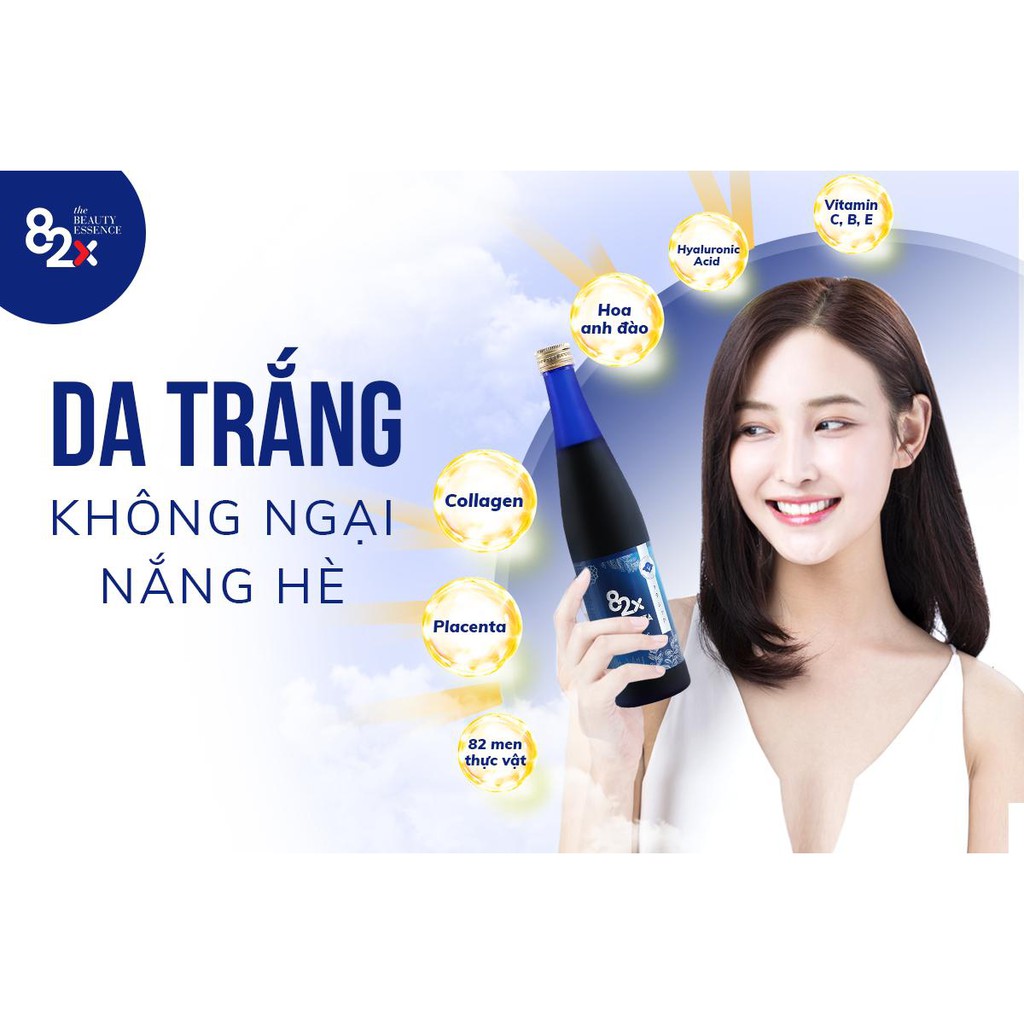 Nước uống 82X PLACENTA CLASSIC chứa 450.000mg Nhau Thai , dưỡng trắng da đến từ Nhật Bản 500ml/chai