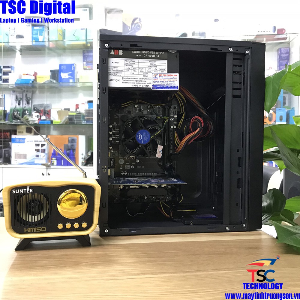 Bộ PC Chiến Game i3-3220 Ram 4Gb/ VGA 1Gb DDR5/ Main Chipset H61 SK1155 | Main + Nguồn + Vỏ Case New | BigBuy360 - bigbuy360.vn