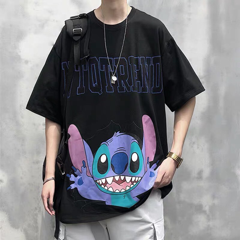 [Y HÌNH 100%]Áo Thun Nam Nữ STITCH From Rộng Hot Trend Mới Vải Mềm Mịn Giá Xưởng