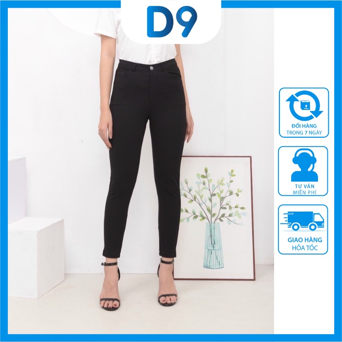 Quần tregging nữ D9 lưng cạp cao