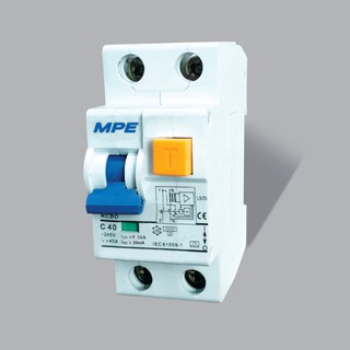 Aptomat Chống Giật Chống Dòng Rò Bảo Vệ Quá Tải Ngắn Mạch RCBO 2 Cực MPE