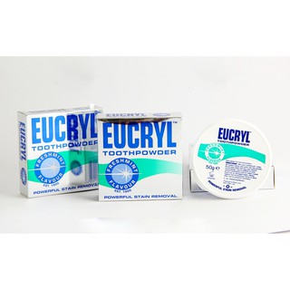 Bột làm trắng răng eucryl tooth powder freshmint 50g -daιѕy.ladιeѕ-