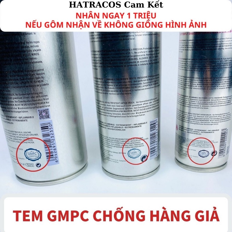 Gôm Xịt Tóc Nam Nữ Butterfly Shadow Chính Hãng Giữ Nếp Tạo Kiểu 150ml 320ml 600ml