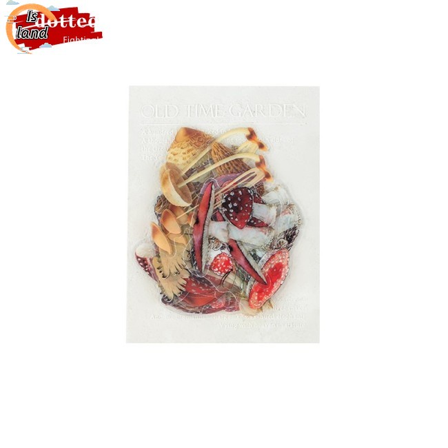 IS 40pcs/set butterfly flower feather mushroom PET sticker pack DIY bullet journal scrapbooking decorative waterproof